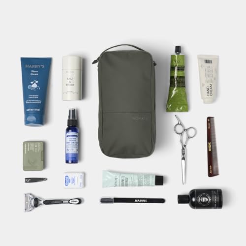 NOMATIC Toiletry Bag for Travel - Great for Travel Size Toiletries - Travel Essentials Wash Bag - Makeup Bag, (Olive), Large V2