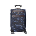 Travelpro Platinum Elite Softside Expandable Carry on Luggage, 8 Wheel Spinner Suitcase, USB Port, Suiter, Men and Women, Navy Camouflage, Carry On 21-Inch