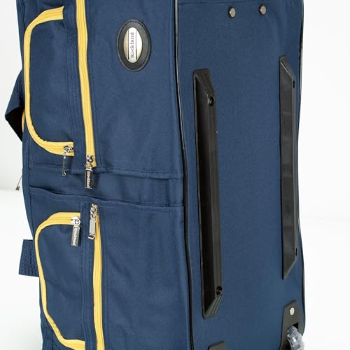 Rockland 40" Polyester Rolling Duffel Bag, Navy