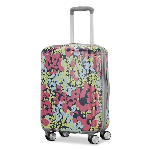 American Tourister Moonlight II Hardside Expandable Luggage with Spinner Wheels, Poppy Pattern, Carry-On 20-Inch