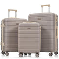 Luggage Sets 3 Piece Suitcases, ABS Hardside Carry-on, Checked Luggage, Lock