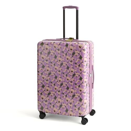 Hardside 29 Inch Adair Spinner Suitcase, Curly Tulips Purple, One Size