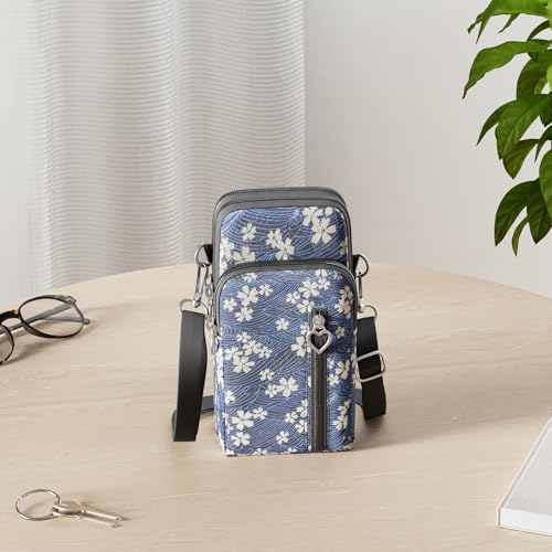 BIAOTIE Lightweight Small Crossbody bags Cell Phone Purses Travel Pouch Shoulder Bag for Women (D-09)