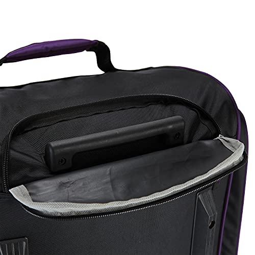 Travelers Club 30" Xpedition Upright Rolling Travel Duffel Bag, Purple