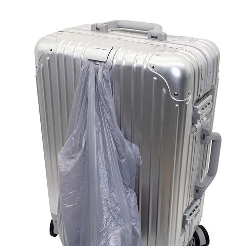Gabbiano All-Aluminum Luggage Set, 2-Piece Zipperless Suitcase (20” Carry-On + 30” Large) – Aluminum-Magnesium Hardside Spinner with TSA Latch Locks, 22x14x9 (Silver, Large 30")