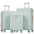 Luggage Sets 3 Pcs Suit case, ABS Hardside Suit case Carry-on, Checked Luggage, Lock