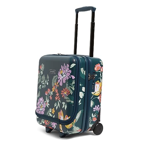 Hardside Underseat Rolling Suitcase Luggage, Fresh-Cut Floral Green