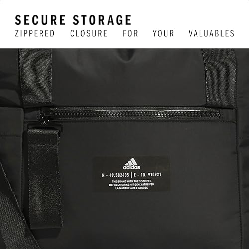 adidas All Me Tote Bag – Everyday Carryall with Crossbody Strap, Black/2, OSFA