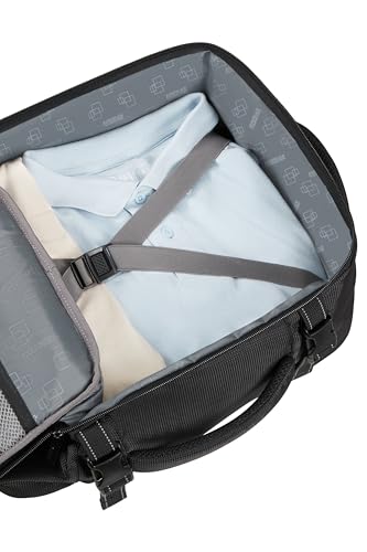 American Tourister Take2Cabin Pro Ryanair/Wizz Air/Vueling Cabin Bag (40 x 30 x 20 cm, 26.5 L, 0.60 kg) - Underseat Hand Luggage, Aeroplane Backpack S/M Underseat - Black (Flash Black)