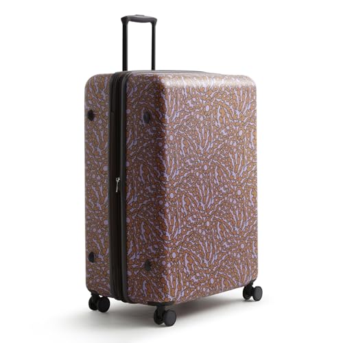 Vera Bradley Women's Hardside Luggage 29 Inch Adair Spinner, Tiny Garden Lavender Frost, One Size