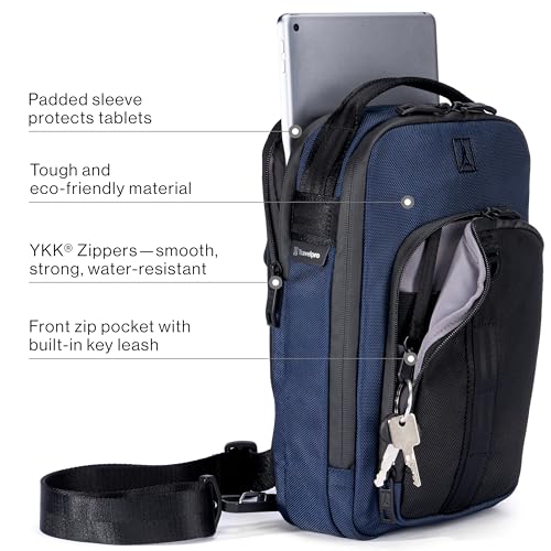 Travelpro Altitude Crossbody 6L, Water Resistant, Work, Business, Men and Women, Aviator Navy