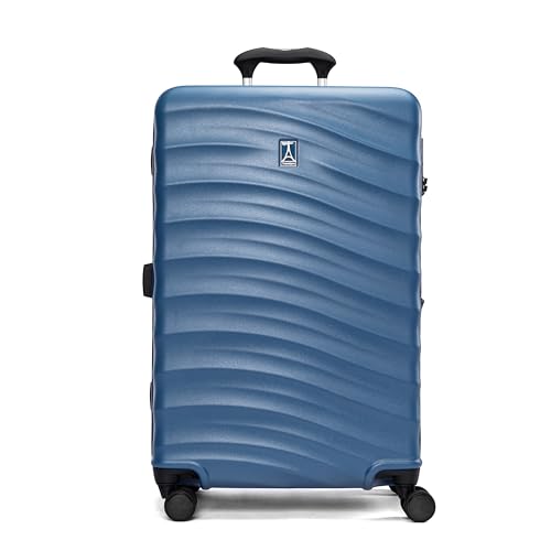 Travelpro Maxlite Air V2 Hardside Expandable Checked Luggage, 8 Spinner Wheels, Lightweight Hard Shell Suitcase, TSA lock, Ensign Blue, Checked Medium 25-Inch