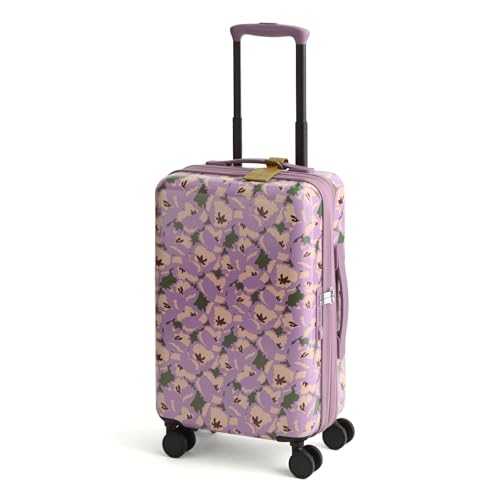 Hardside 22 Inch Adair Spinner Suitcase, Curly Tulips Purple, One Size