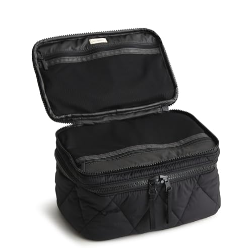 Vera Bradley Women's Featherweight Brush Up Cosmetic Case, Moonless Night, One Size