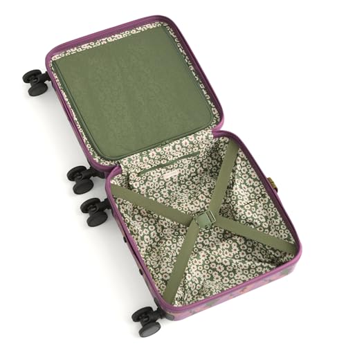 Hardside Mini Adair Spinner Suitcase, Curly Tulips Purple, One Size