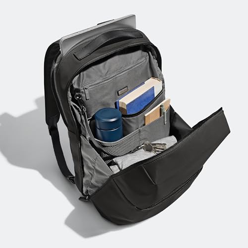 Away The Everywhere Zip Backpack - Personal Item Airline Approved Backpack with 16” Padded Laptop Sleeve, Water Bottle Pocket, Interior and Exterior Pockets - Fits Up to 16-Inch Laptops - Jet Black