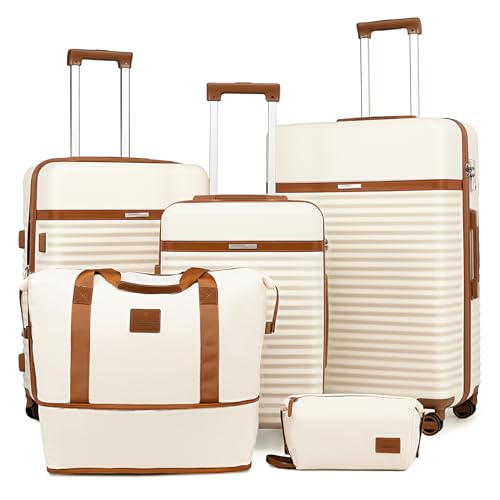 Joyway Luggage 3 Piece Luggage Sets Hardside Expandable Carry On Suitcase Set with Spinner Wheel, Lightweight Rolling Suitcase with TSA Lock