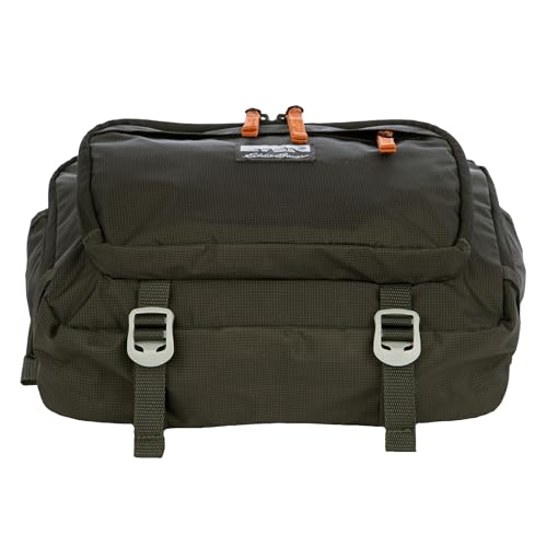 Eddie Bauer 7L Trail Bag with Removeable Shoulder Strap and Adjustable Waistband, Carbon Black
