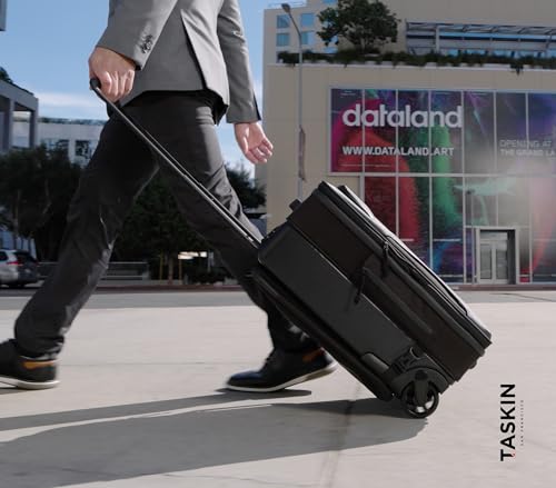 Taskin Aviator | Upright 2 Wheel Expandable Carry on Luggage | Carry On 22-Inch | Detachable Device Sleeve | Airline Approved Dimensions
