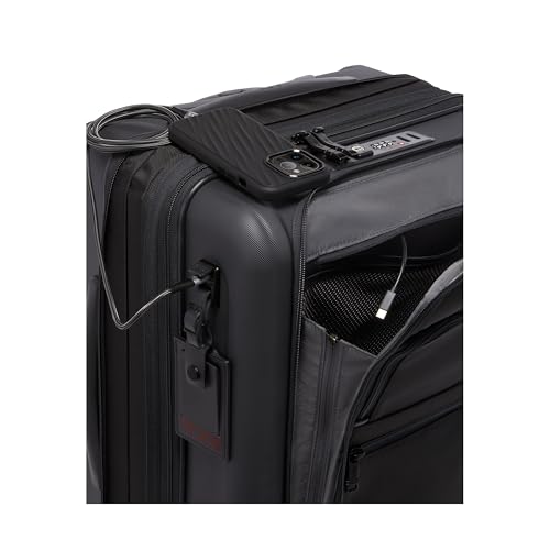 TUMI - Alpha Hybrid Continental Expandable 4 Wheeled Carry-On - Zip Expansion Suitcase for Extended Trips & Weekend Getaways - Black