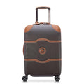 DELSEY PARIS Chatelet Air 2.0 - Hardside Carry on Plus 20 Inch - 360° Spinner Wheels - TSA Lock - USB Port - Lightweight Polycarbonate Travel Suitcase, Chocolate Brown
