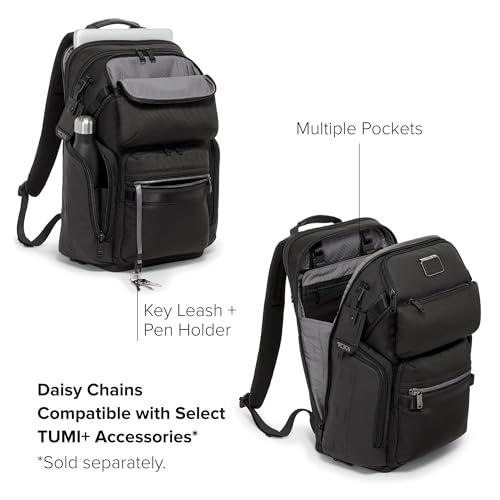 TUMI - Alpha Bravo Nomadic Backpack - Men's Durable Carry On Bag - 18.8" X 15.0" X 9.0" - Fits up to 15" Laptop - Black