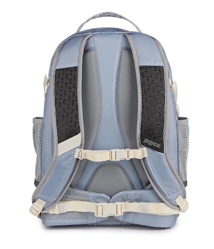 JanSport Odyssey 38L Laptop & Hiking Backpack, Fits 15" Laptop or 3 L Hydration Bladder, Grounded Grey, Tuck-Away Hip Belt, Dual Main Compartments, Ergonomic Padding, College & Travel Daypack