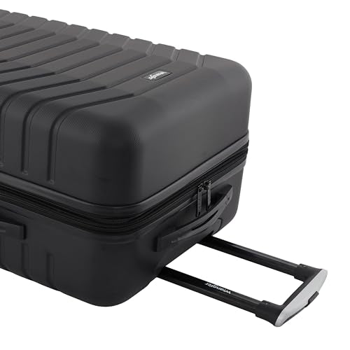 Wrangler Tahoe 3 Piece Spinner Luggage Set, Black
