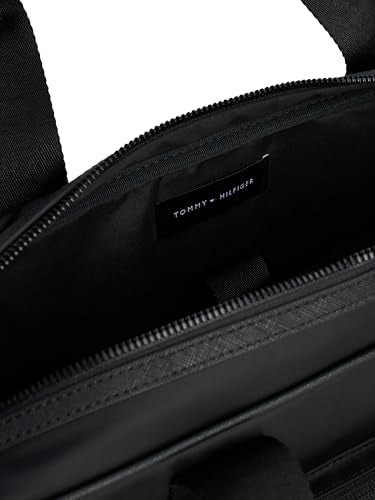 Tommy Hilfiger Mens Repreve Computer Bag, BLACK One Size