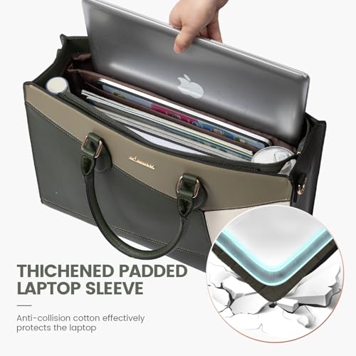 LOVEVOOK Laptop Tote Bag for Women Work Travel, Stylish Teacher Bag Purse Computer Bag, Nurse Bags Briefcase Business Handbag