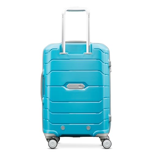 Samsonite Freeform Hardside Carry-On Luggage with Spinner Wheels - Hardshell Suitcase - TSA, Airline-Approved - Expandable Hard Shell, Smooth Rolling Wheels for Lightweight Travel - Ocean Blue