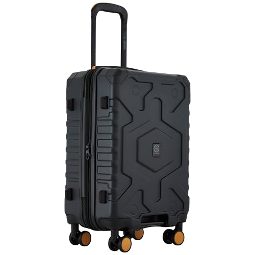 Wrangler ATG Outland Expandable Hardside Luggage, Jet Black, 3 Piece Set