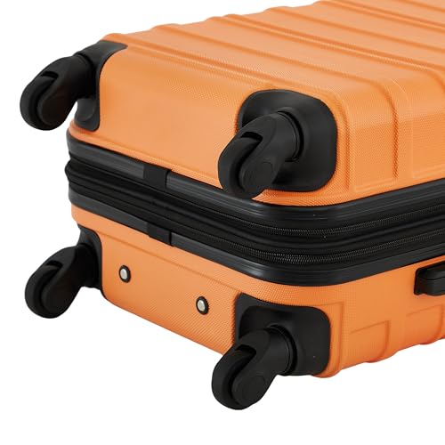 Travelers Club Phoenix Luggage, Sun Orange, 22-Inch Carry-On