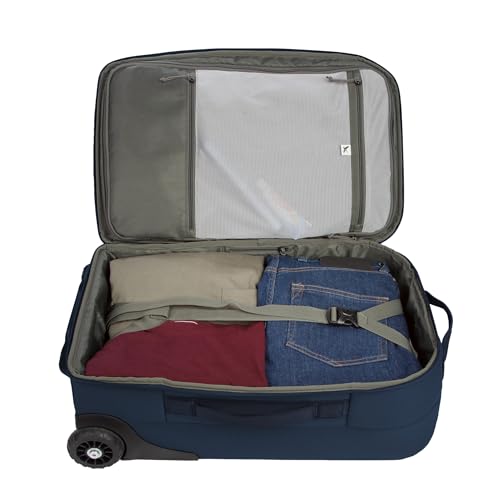 Eddie Bauer Excursion Traveling 22 Rolling Duffel Bag with Lightweight Telescopic Handles and Rugged Wheels - 40L, Brook