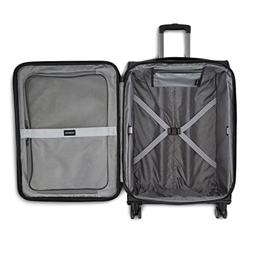 Samsonite Ascella 3.0 Softside Expandable Luggage with Spinner Wheels, CO EXP Spinner, Black
