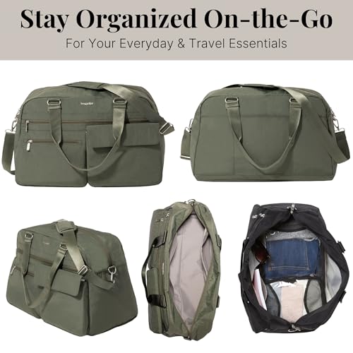 Baggallini Modern Everywhere Travel Duffel - Lightweight 19x12 Inch Overnight Travel Weekender Bag