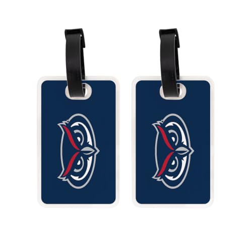 Desert Cactus Florida Atlantic University Luggage Tag – Official FAU Owls 2 Pack Travel ID Label for Suitcases, Bags, and Carry-Ons (2-Pack Acrylic Luggage Tag A)