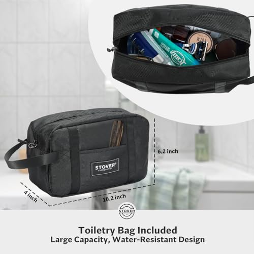 STOVER 45/80/100L Rolling Duffel Bag with Wheels, X-Large Durable Travel Duffle + Toiletry Bag, Heavy Duty, Packable with Shoulder Straps- Use as Luggage or Backpack, Men/Women (Green)