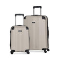 Kenneth Cole REACTION Out of Bounds Lightweight Hardshell 4-Wheel Spinner Luggage, Mushroom, 2-Piece Set (20" & 28")