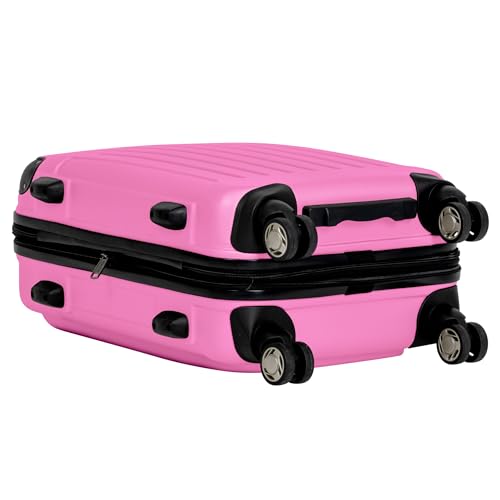 Kenneth Cole REACTION Renegade Luggage Expandable 8-Wheel Spinner Lightweight Hardside Suitcase, Watermelon, 20-Inch Carry On