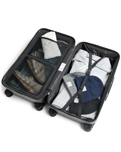 Herschel Supply Co. Unisex Heritage Hardshell Luggage, Black, Medium - 27 inch