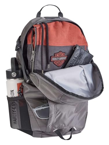 Harley-Davidson Embroidered B&S Zero Gravity Water-Resistant Backpack - Gray
