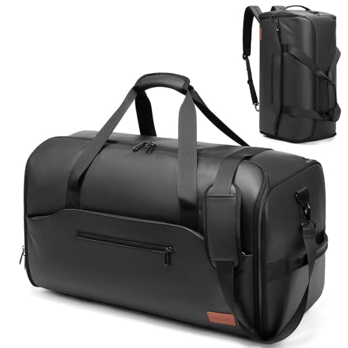 Garment Bags for Travel,45L Carry on Convertible Garment Duffle bag for Men Women - 3 in 1 Hanging Suit Travel Bag with Shoulder Strap