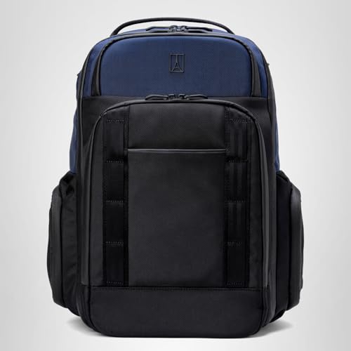 Travelpro Altitude Large Expandable Travel Laptop Backpack 30-36L, 16 Inch Laptop, Water Resistant, Work, Business, Men and Women, Aviator Navy