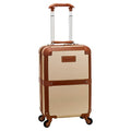 Rockland Stage Coach 20-Inch Rolling Trunk, Champagne, 20-Inch
