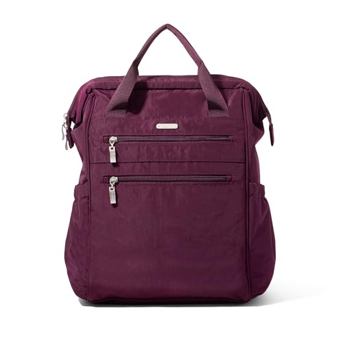 Baggallini City Scape Backpack - 15"x11" Lightweight Work Travel Bag w/Luggage Sleeve & RFID