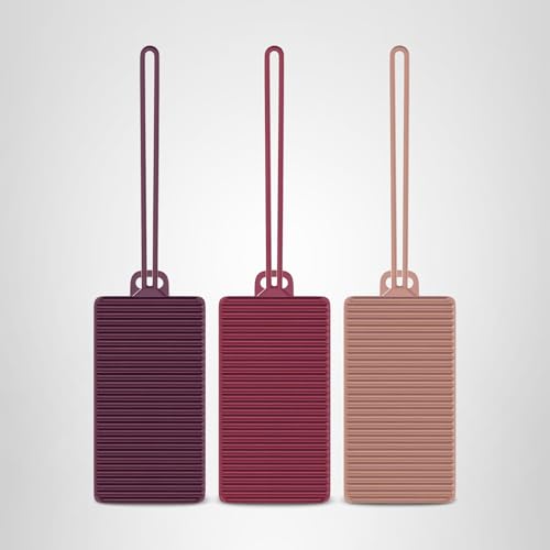 Travelon Set of 3 Silicone Privacy Luggage Tags