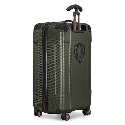 Traveler's Choice Maxporter II Polycarbonate Hardside Trunk with Spinner Wheels, Green, 28-Inch Medium Trunk