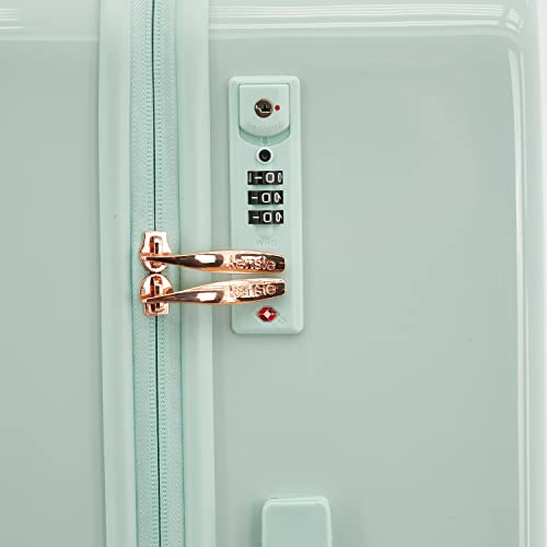 kensie Women's Gemstone Luggage Set, Mint, 20-Inch Carry-On