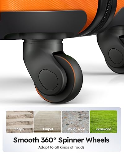 Suitour Luggage set 3 piece,Hardside Lightweight Suitcase Set with Spinner Wheel TSA Lock,20 24 28 inch Travel Suitcase
